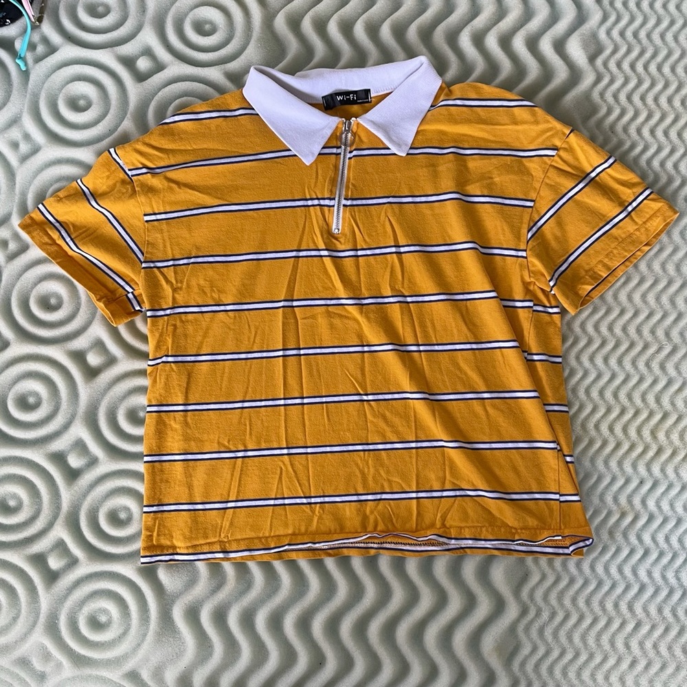 Women’s striped collared shirt